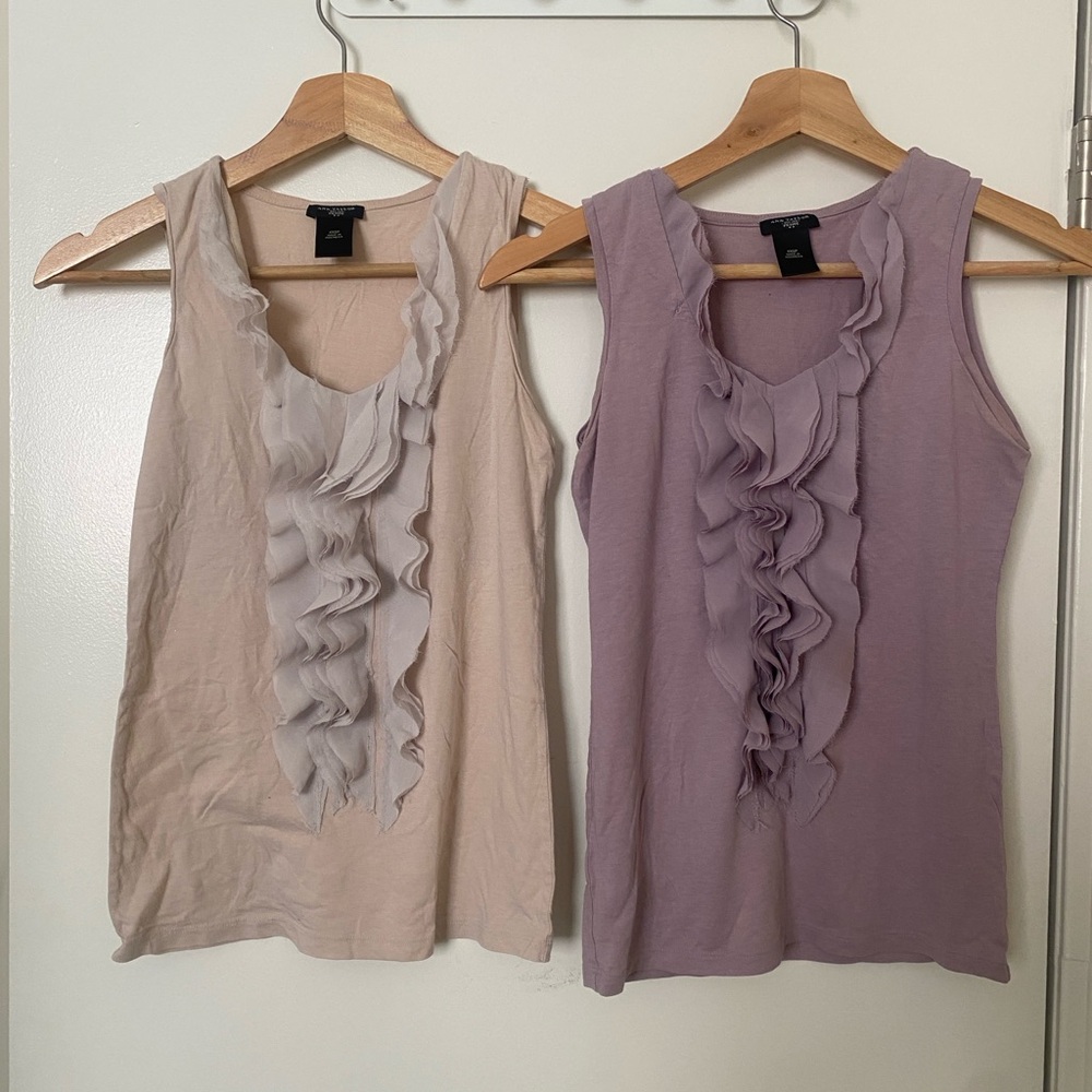 Lot of Ann Taylor Chiffon Ruffle Tops